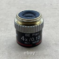 Nikon BE Plan 4x/0.10? /- WD 25 Microscope Objective