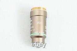 Nikon CFI Plan 20x 0.40 WD 1.2 Achromatic Microscope Objective Lens #3608