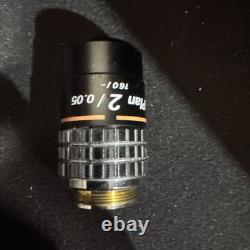 Nikon CFN Plan 2X/0.05 Microscope Objective Lens Labophot Optiphot Alphaphot