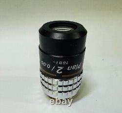 Nikon CFN Plan 2X/0.05 Microscope Objective Lens Labophot Optiphot Alphaphot