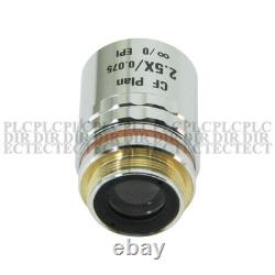 Nikon CF PLAN 2.5X/0.075 EPI Microscope Objective Lens Used
