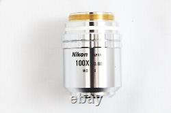 Nikon CF Plan 100x / 0.81 C BD ELWD DIC? /0 WD 2.0 Microscope Objective Lens
