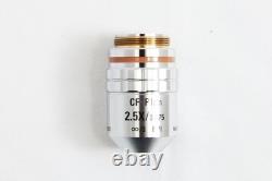 Nikon CF Plan 2.5x / 0.075? /0 EPI WD 8.8 Microscope Objective Lens