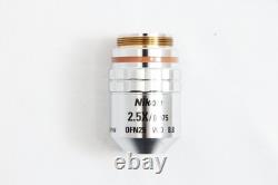 Nikon CF Plan 2.5x / 0.075? /0 EPI WD 8.8 Microscope Objective Lens