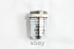 Nikon CF Plan 2.5x / 0.075 WD 8.8 EPI? /0 Microscope Objective #5112