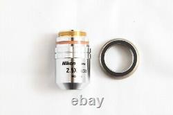 Nikon CF Plan 2.5x / 0.075 WD 8.8 EPI? /0 Microscope Objective #5112