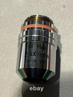 Nikon CF Plan 2.5x/0.075 WD Microscope objective lens Fast Shipping