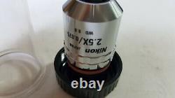 Nikon CF Plan 2.5x/0.075 WD Microscope objective lens Free Fast Shipping