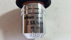 Nikon CF Plan 2.5x/0.075 WD Microscope objective lens Free Fast Shipping