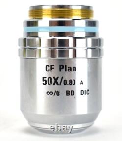 Nikon CF Plan 50X/0.80 BD DIC WD 0.54 Microscope Objective Lens