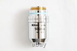 Nikon CF Plan 50x / 0.80 infi/0 EPI WD 0.54 Microscope Objective Lens #5370