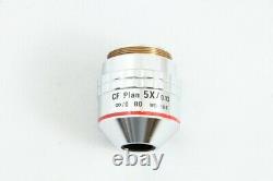 Nikon CF Plan 5x/0.13 inf/0 BD WD 10.0 Microscope Objective Lens #3605