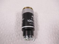 Nikon E Plan 100x Microscope Objective Lens for E Series Microscopes