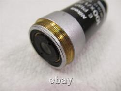 Nikon E Plan 100x Oil Microscope Objective Lens Eclipse Series 1.25 WD 0.23 Nice