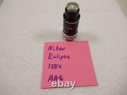 Nikon E Plan 100x Oil Microscope Objective Lens Eclipse Series 1.25 WD 0.23 Nice