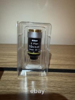 Nikon E Plan 10X/0.25 OFN20 WD 7.0 Microscope Objective NEW IN BOX