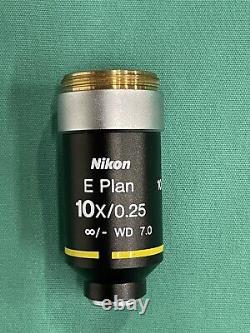 Nikon E Plan 10X/0.25? / WD 7.0 Microscope Objective