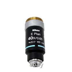 Nikon E Plan 40x/0.65 Microscope Objective Lens? /0.17 WD 0.65
