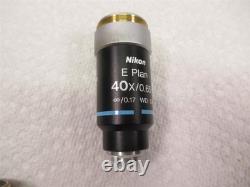 Nikon E Plan 40x / 0.65 Microscope Objective Lens CFI Infinity Eclipse E200