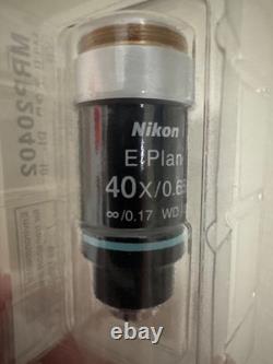 Nikon E Plan 40x/0.65 WD 0.65 Objective Lens (? Corrected) BRAND NEW IN BOX