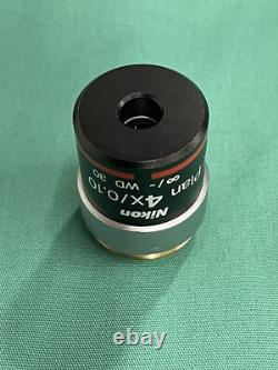 Nikon E Plan 4X/0.10? / WD 30 Microscope Objective