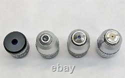 Nikon E Plan 4/0.1 10/0.25 40/0.65 100/1.25 oil Microscope Objective Lens LOT 4