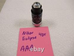Nikon Eclipse E Plan 40x Microscope Objective Lens WD 0.65 Excellent Shape