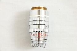 Nikon Fluor 100X 1.30 Oil 160/0.17 PH4DL Microscope Objective Lens #4587