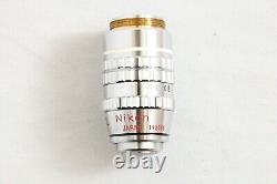 Nikon Fluor 100X 1.30 Oil 160/0.17 PH4DL Microscope Objective Lens #4587