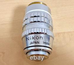 Nikon Fluor 100 / 1.30 Oil 160 / 0.17 Microscope Objective Lens Sharp Optics