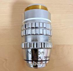 Nikon Fluor 100 / 1.30 Oil 160 / 0.17 Microscope Objective Lens Sharp Optics