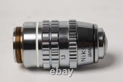Nikon Fluor 100x 1.30 Oil 160/0.17 Microscope Objective Lens