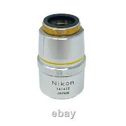 Nikon Fluor 10x / 0.5 160 / 0.17 Microscope Objective Lens 341472 Made in Japan