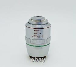 Nikon Fluor 20X/0.75 DL / Ph3 Phase Contrast Microscope Objective Lens 160mm