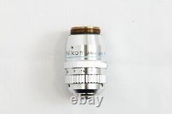 Nikon Fluor 40X 0.85 160/0.11-0.23 Microscope Objective Lens Ring Works #5144