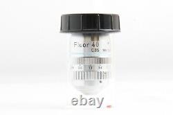 Nikon Fluor 40X 0.85 160/0.11-0.23 Microscope Objective Lens Ring Works #5144