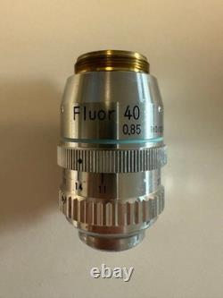 Nikon Fluor Microscope Objective Lens 40x 0.85 160/0.11