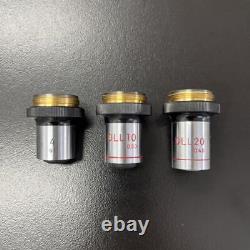 Nikon Inverted Microscope Objective Lens 3 piece set