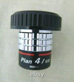 Nikon Japan Plan 4x/0.13 160/- Microscope Objective Lens Brand New