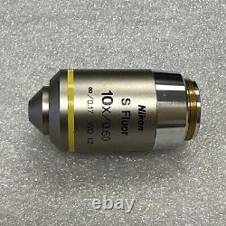 Nikon Japan S Fluor 10X/0.50? /0.17 WD 1.2 Microscope Objective