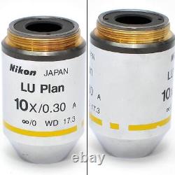 Nikon LU Plan 10x/0.30 EPI Microscope Objective Lens Inifinity Corrected 17.3mm