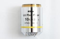 Nikon LU Plan Fluor 10x / 0.30 A? /0 BD WD15 OFN25 Microscope Objective Lens