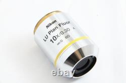 Nikon LU Plan Fluor 10x / 0.30 A? /0 BD WD15 OFN25 Microscope Objective Lens