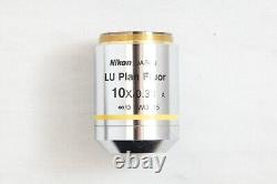 Nikon LU Plan Fluor 10x / 0.30 A? /0 BD WD 15 Microscope Objective Lens #4688