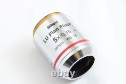 Nikon LU Plan Fluor 5x / 0.15 A? /0 BD WD18 OFN25 Microscope Objective Lens