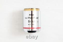 Nikon LU Plan Fluor 5x / 0.15 A? /0 BD WD 18 Microscope Objective Lens #4687