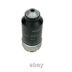 Nikon LWD 20x / 0.40 Microscope Objective Lens PH1 ADL? / 1.2 WD 3.0 Made Japan