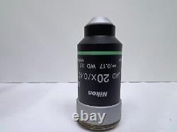 Nikon MRP00202 LWD 20x CFI Achromat Series Microscope Objective Lens WD 3.9mm