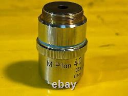 Nikon M Plan 40X 0.5 ELWD 210/0 Microscope Objective Lens