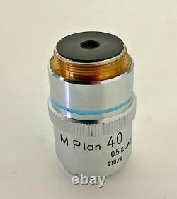 Nikon M Plan 40X 0.5 ELWD Metallurgical Microscope Objective Lens 210 MM